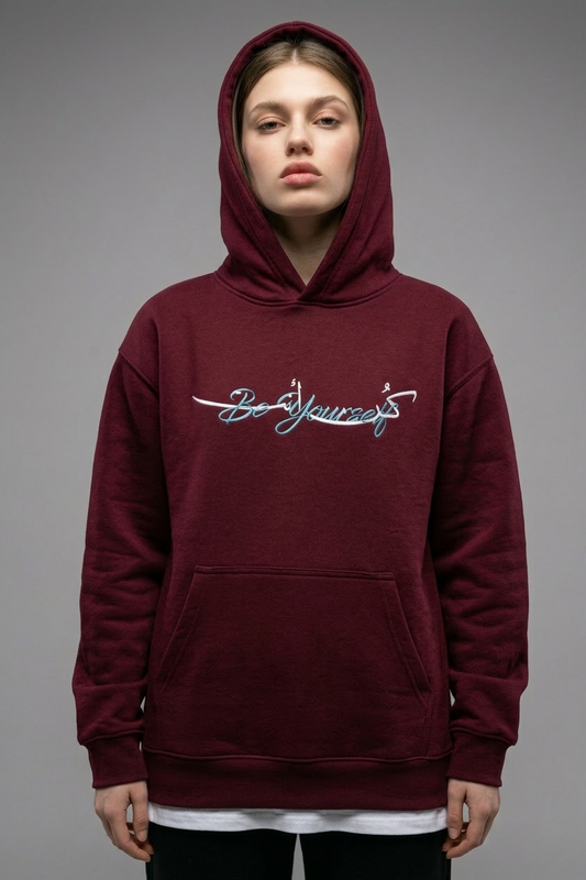 Burgundy - Be Yourself Hoodie
